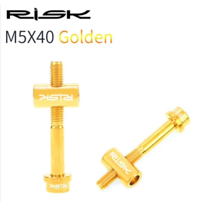 Risk Baut Titanium Seatpost M5 x 40 mm Bolt Titanium Alloy Seatpost Thomson