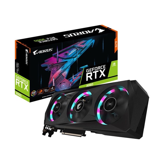 GIGABYTE RTX3060 AORUS ELITE 12GB GDDR6