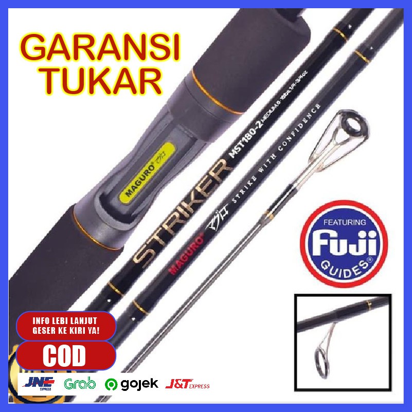 ALAT PANCING FISHING JORAN MAGURO STRIKER 165  135  KOLAM IKAN MAS RING FUJI MEDIUM LIGHT LENTUR