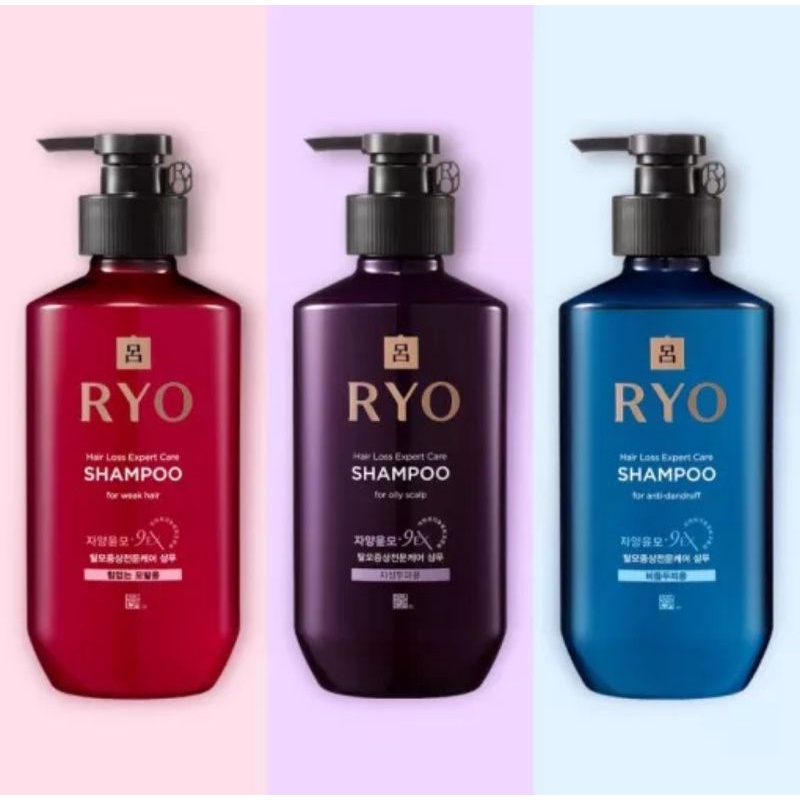 Ryo Hair Loss Expert Care Shampoo for Oily/ Weak/ Sensitive/ Dandruff/ Dry Hair