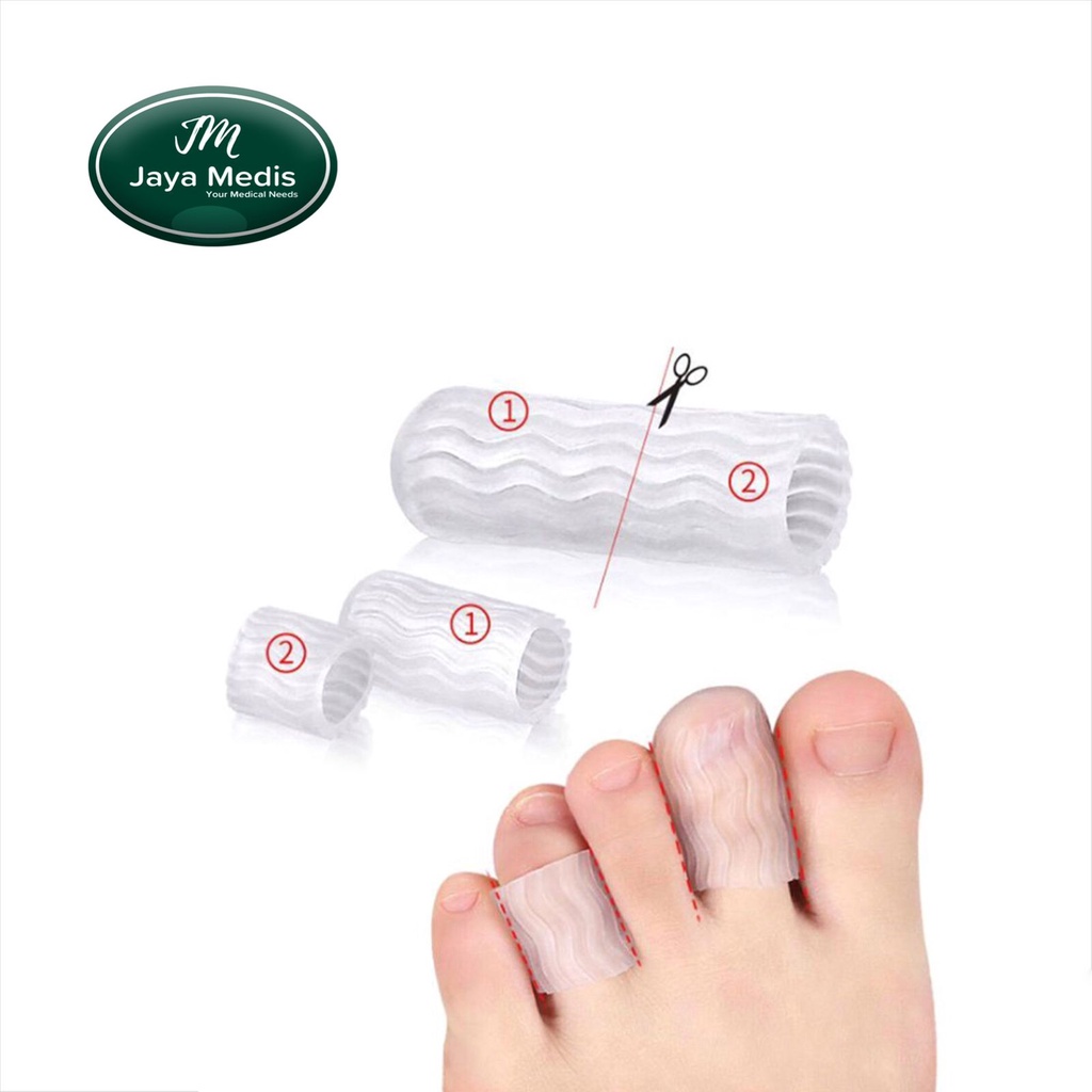 Pelindung jari Kaki Bahan Silikon - Bunion - 2 Pcs