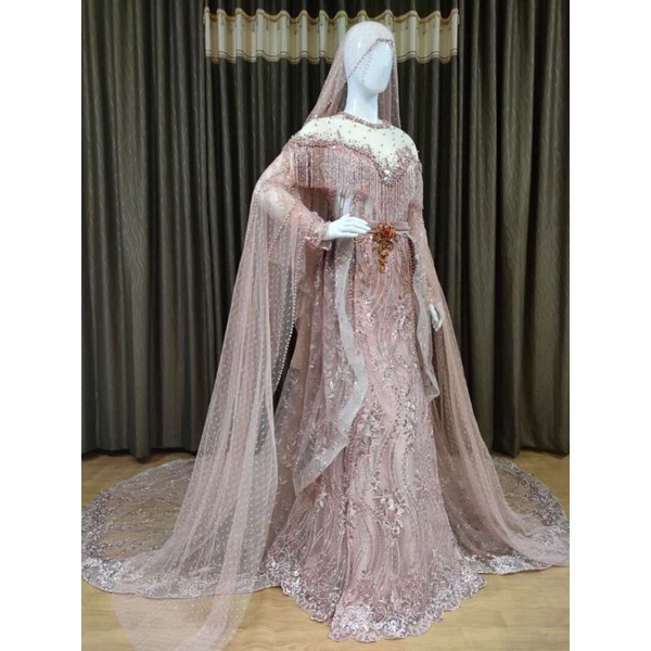 gaun pengantin slim duyung gaun pengantin slim full payet gaun pengantin slim ekor gaun pengantin sl