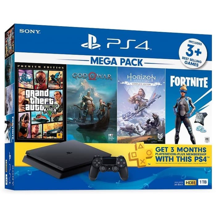 PS4 Slim 1TB Mega Pack 2 / PS4 Slim 1TB Megapack 2 / PS4 Mega Pack 2