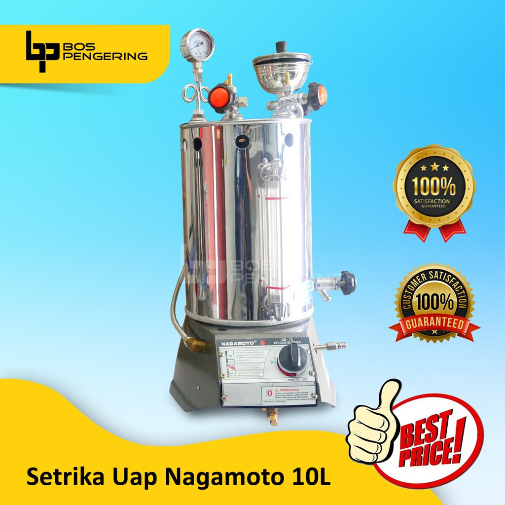 Boiler Setrika Uap Laundry Nagamoto Kapasitas 10 Liter