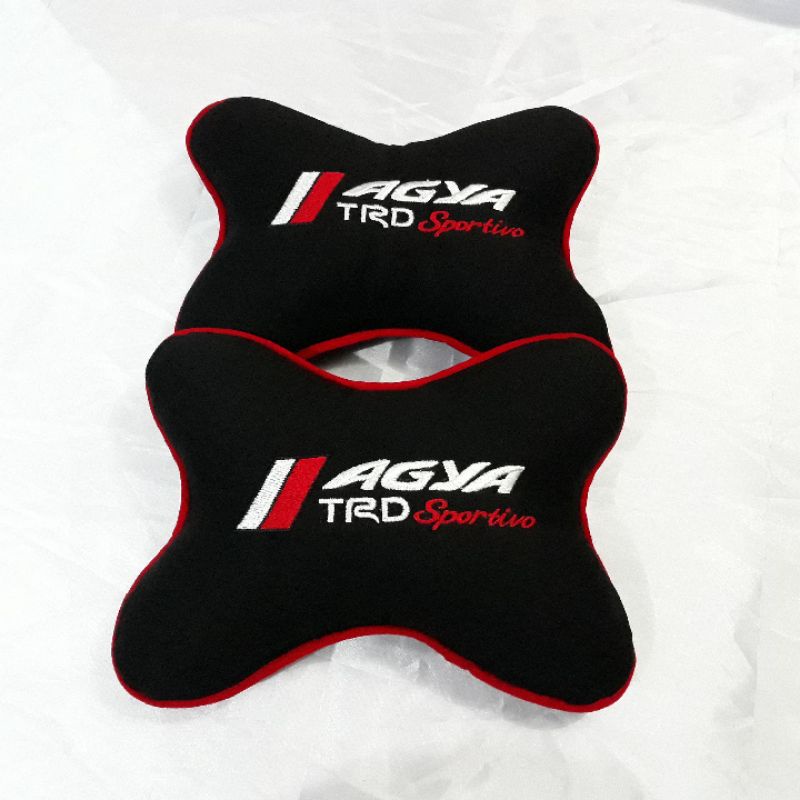 headrest Agya TRD Sportivo bantal aksesoris interior mobil Toyota Agya TRD Sportivo