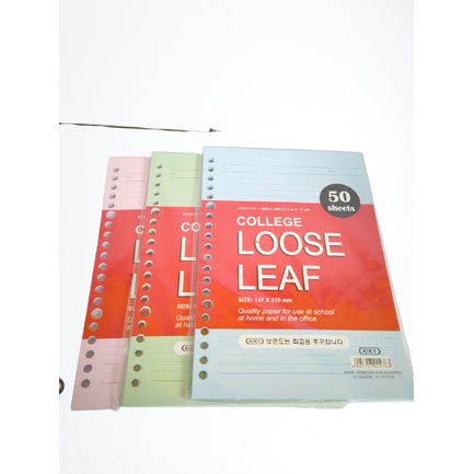 

kiky loose leaf warna A5-50 bergaris