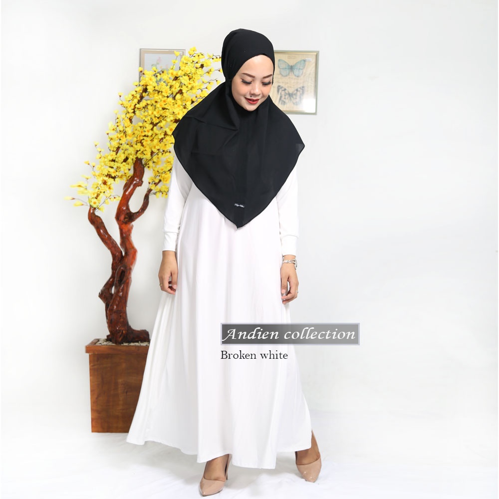 PART 2 Gamis Polos Bahan Jersey super (BY andien collection)