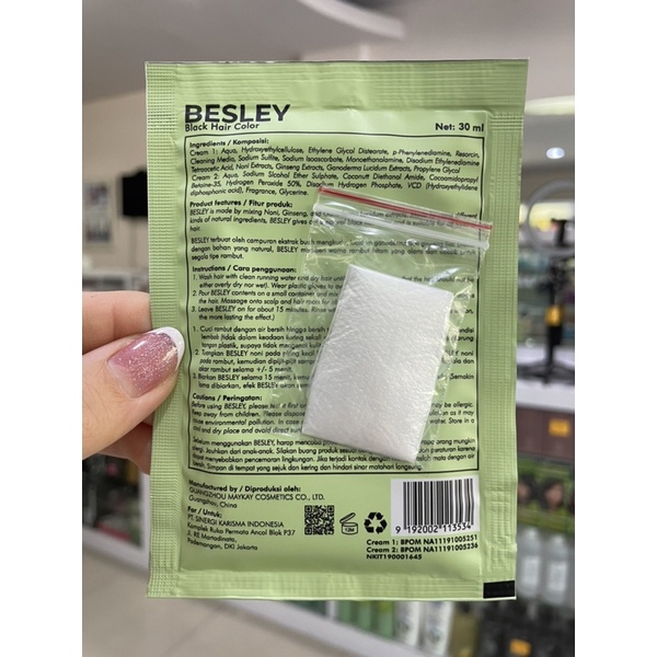 Besley Black Hair Color With Ginseng Extract 30ml