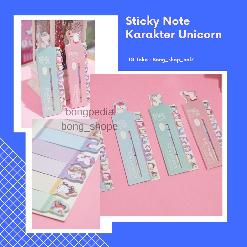 

Sticky Note Karakter Unicorn|Sticky Note Unicorn|Paling Murah dan Unik