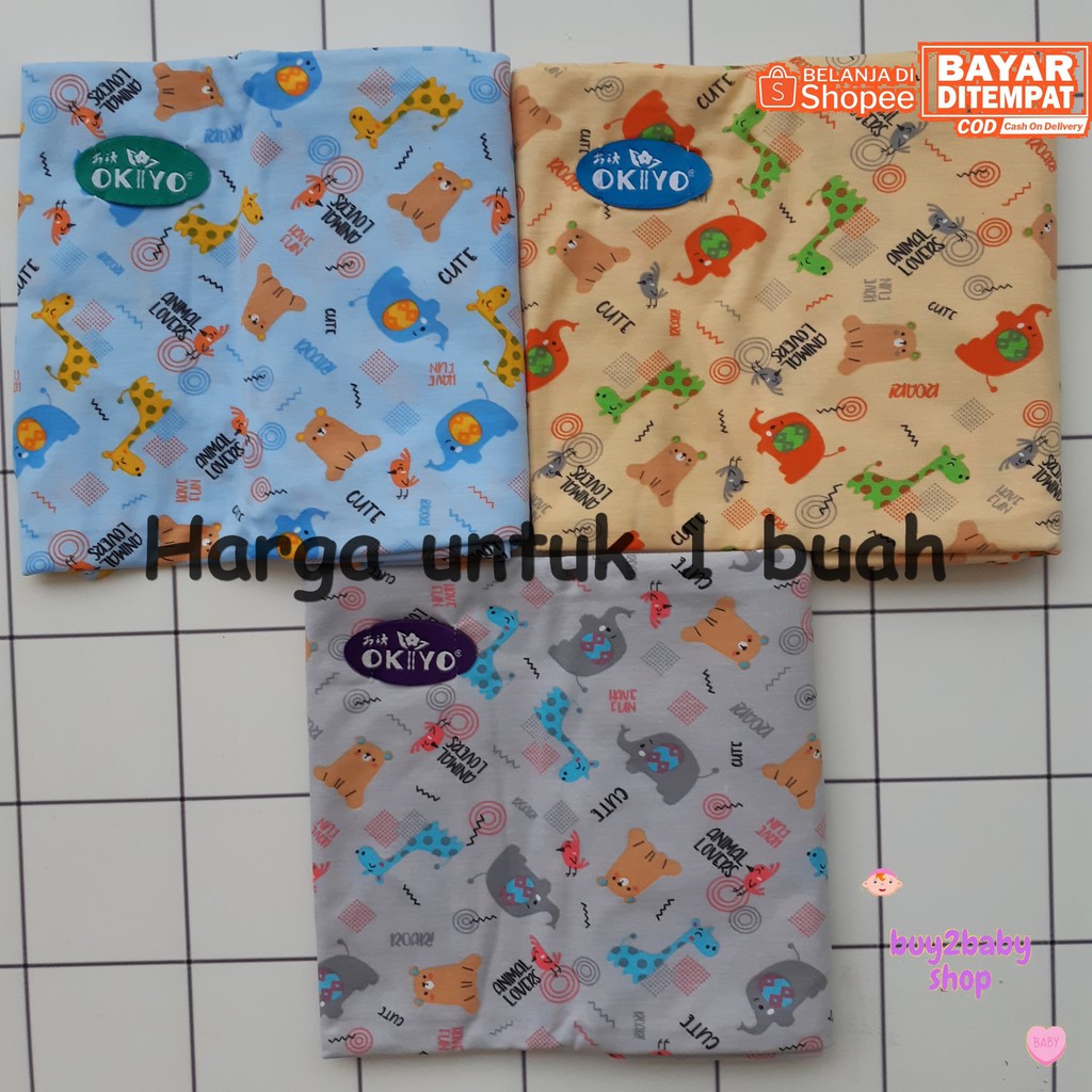 Gendongan bayi samping bahan Kaos Okiyo Motif Animal Lovers Series isi 1 PCS