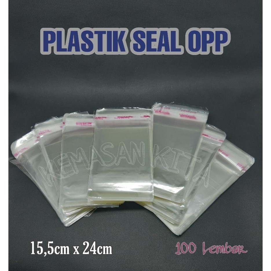 

Kantong Plastik Opp Seal Lem Perekat Kemasan Souvenir Kue 15,5x24 cm