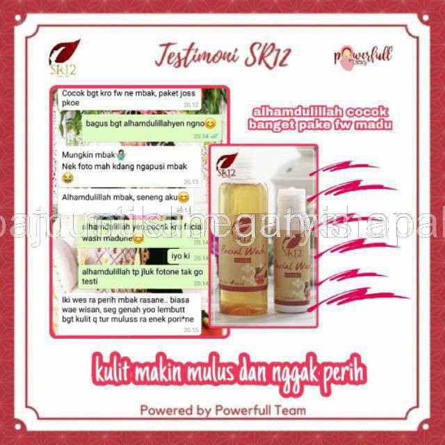 SR12 FACIAL WASH MADU / SABUN MADU CAIR / SABUN KULIT KERING &amp; SENSITIF