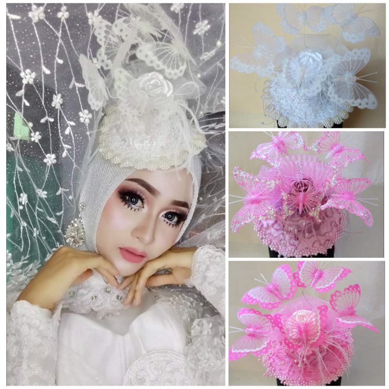 faskinator/ herpis/ topi  kupu kupu untuk pengantin/ mayoret/ karnfal/praweding