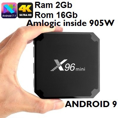 TV BOX X96 Mini 4K Ram 2GB ROM 16GB Android 9 Amlogic Inside 905W