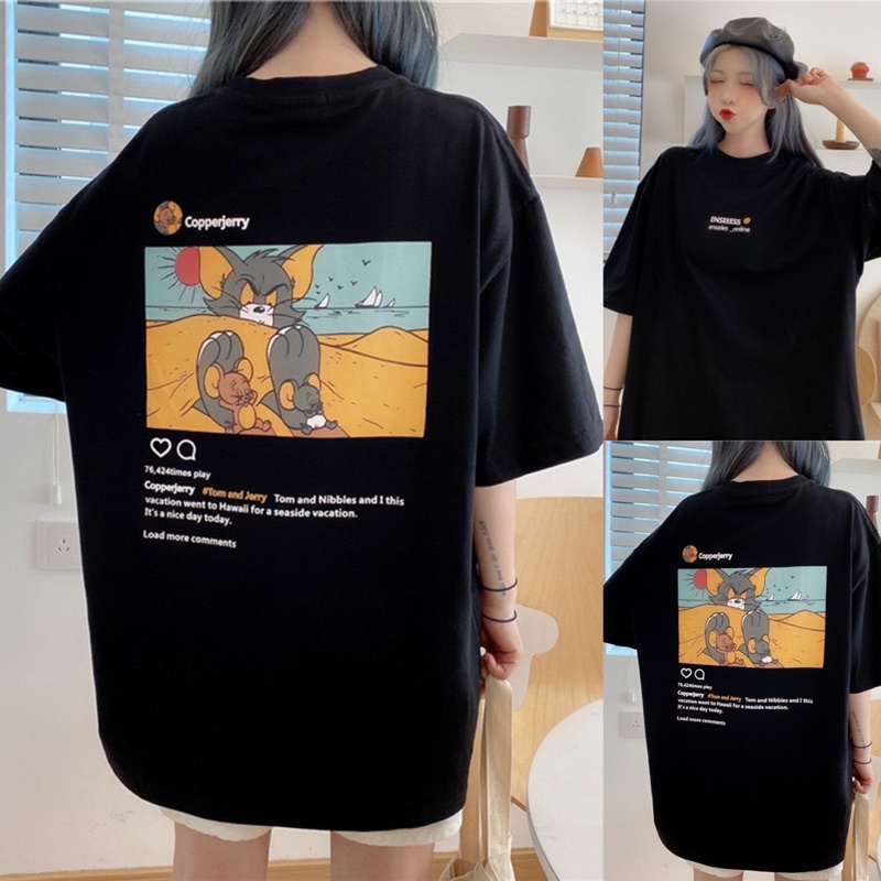 [CLEARANCE SALE] COTTON OVERSIZE TEE TSHIRT ATASAN UNISEX WANITA KAOS CEWEK  MX990