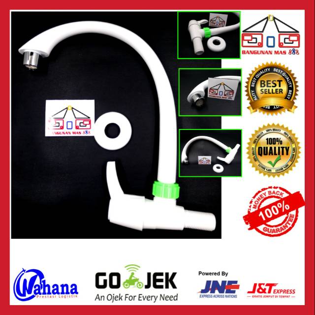 KRAN BAK CUCI PIRING PLASTIK BAGUS MURAH - KRAN ANGSA PALSTIK MURAH