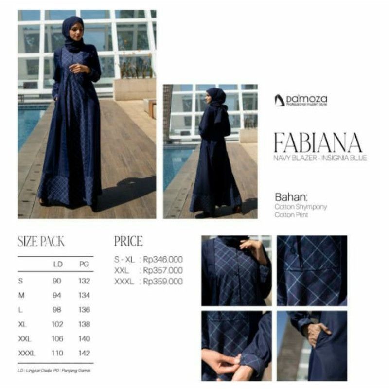 Damoza fabiana gamis original berkualitas