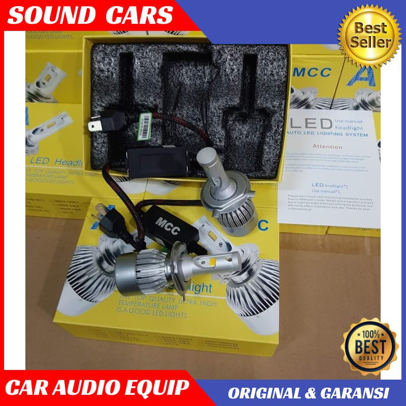 Bohlam Mobil LED H4 Super Terang Bohlamp LED type H4 Mode 2 WARNA Best Quality Garansi Original