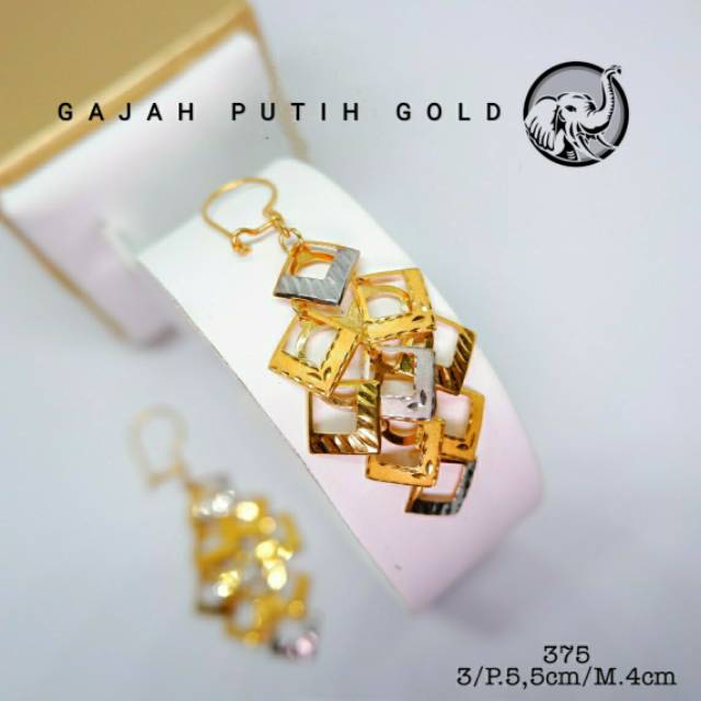 3gr Anting Model Slep Emas Asli Kadar 375 kodeN3055