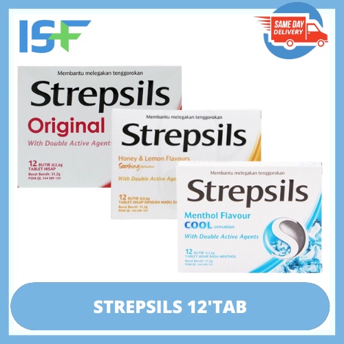 

⭐ISF⭐Strepsils Strepsil Honey Lemon / COOL / ORIGINAL Carton Pack 2x6 / Permen / Kembang Gula / Pelega Tenggorokan