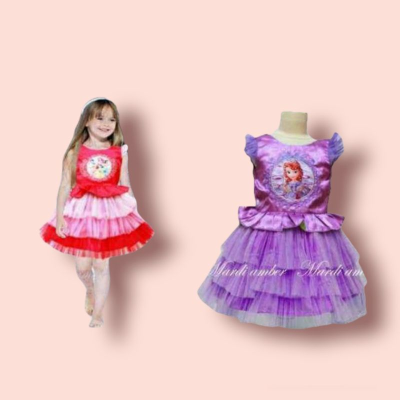 Dress jane amber sofia / dress anak