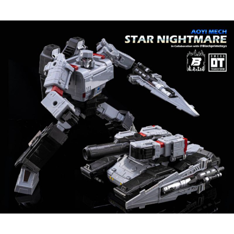 Mainan robot figure transformers Blackmamba deformation Aoyi Star Nightmare siege megatron BMB