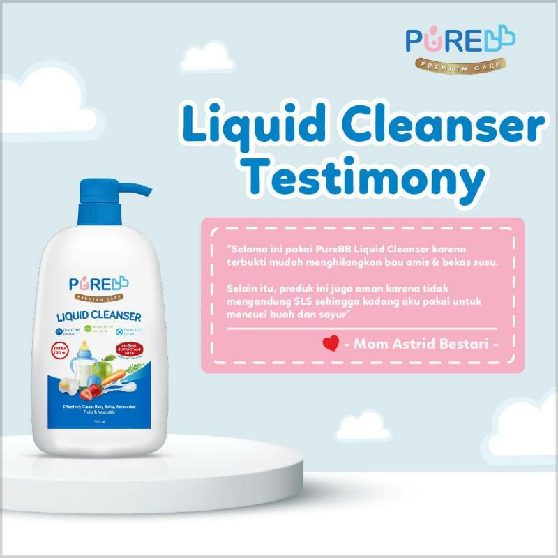 PUREBB Liquid Cleanser Sabun Cuci Botol Bayi Nipple Cleanser Baby Bottle Purebaby