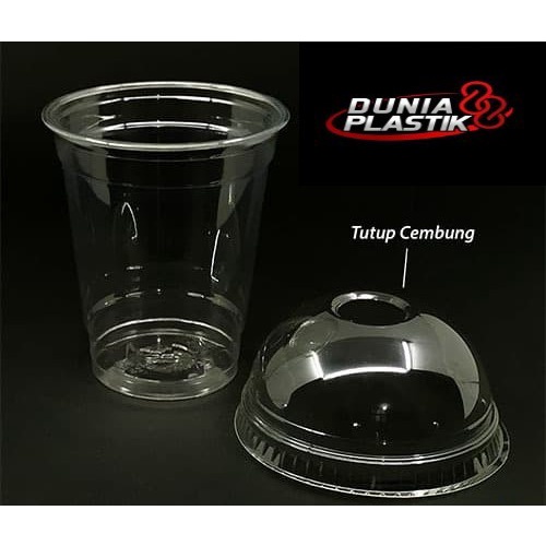 

Gooku 28 Store 50Pcs Gelas Plastik Cup 8Oz Pet + Tutup Mini Bening Tebal Ice Es Cream