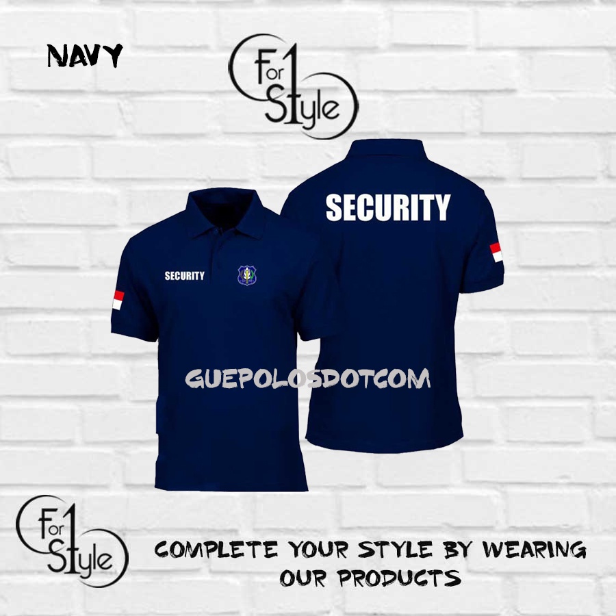 KAOS POLO SECURITY KODE 01 - BAJU POLO SHIRT SECURITY KAOS SATPAM TERBARU - POLO MURAH BAJU SATPAM SECURITY