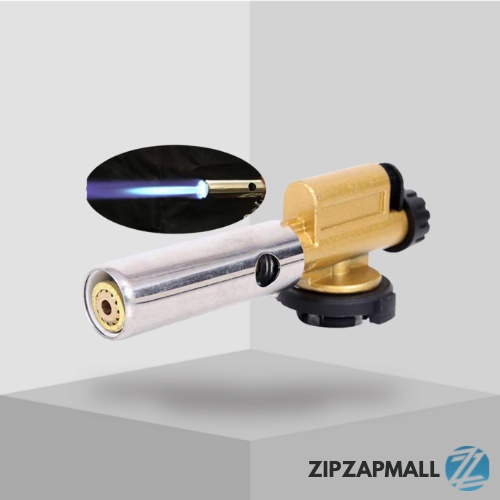 Firetric Kepala Gas Butane Jet Torch Flame Gun / Kepala Gas Kaleng Torch Portable Bbq Untuk Las Panjang Mini Original/ Pematik Flame Gun Gas Torch Kaleng Portable Kuningan Alat Bakar / Gas Pembakar Keju Makanan Bbq Ikan / Kepala Gas Api Butane Bakar Blow