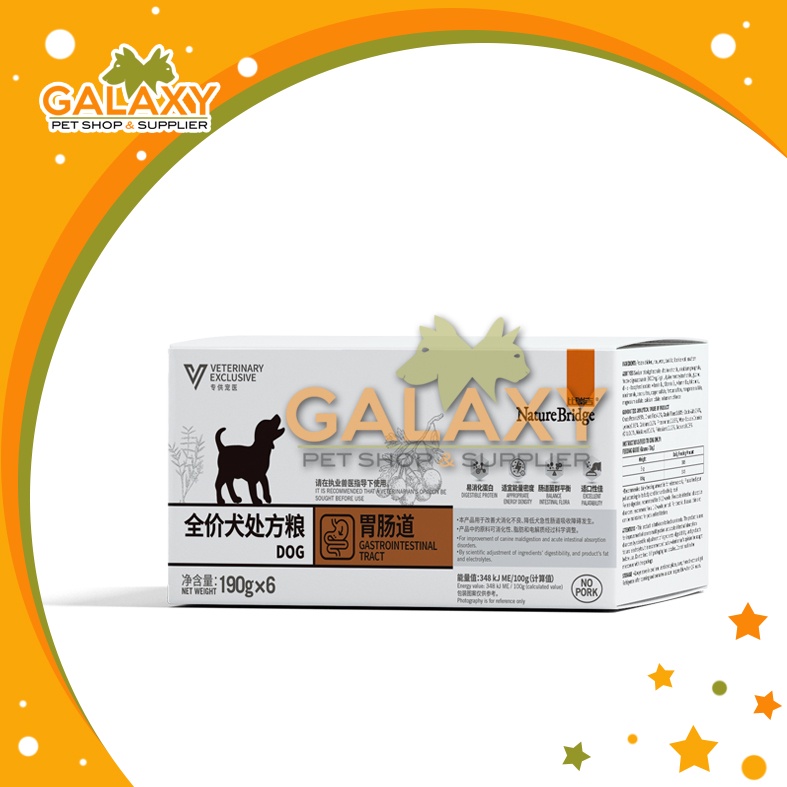 NATURE BRIDGE GASTROINTESTINAL WET DOG FOOD 190gr