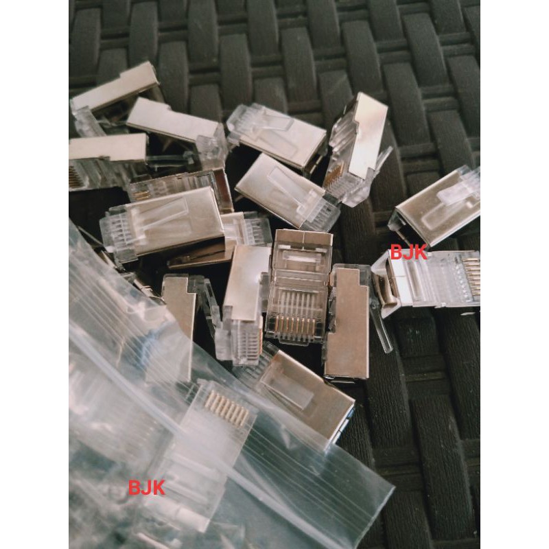 konektor rj45 spectra plat besi 100pcs