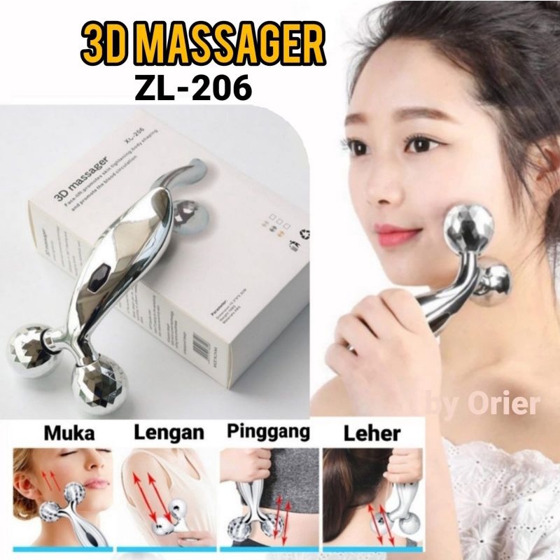 Alat Pijat Muka Wajah Kulit/3D Roller Massager ZL-206