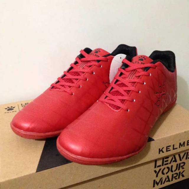 Sepatu Futsal Kelme Murah star 9 Red Black Original