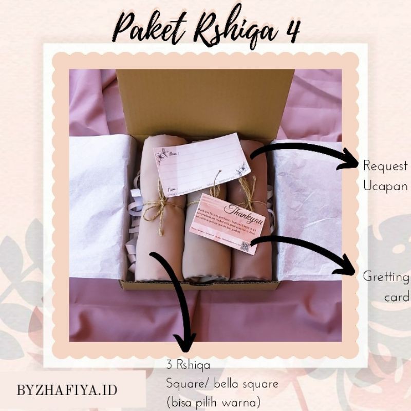

Hampers Hijab Gift Box Hijab Bella Square (Paket Rshiqa 4) Byzhafiya.id