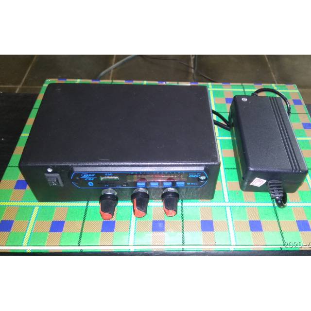 Amplimini bluetoth 12 volt / ampli mobil 12 volt / ampli rumahan /+remot+adaptor+kabel input+jack dc