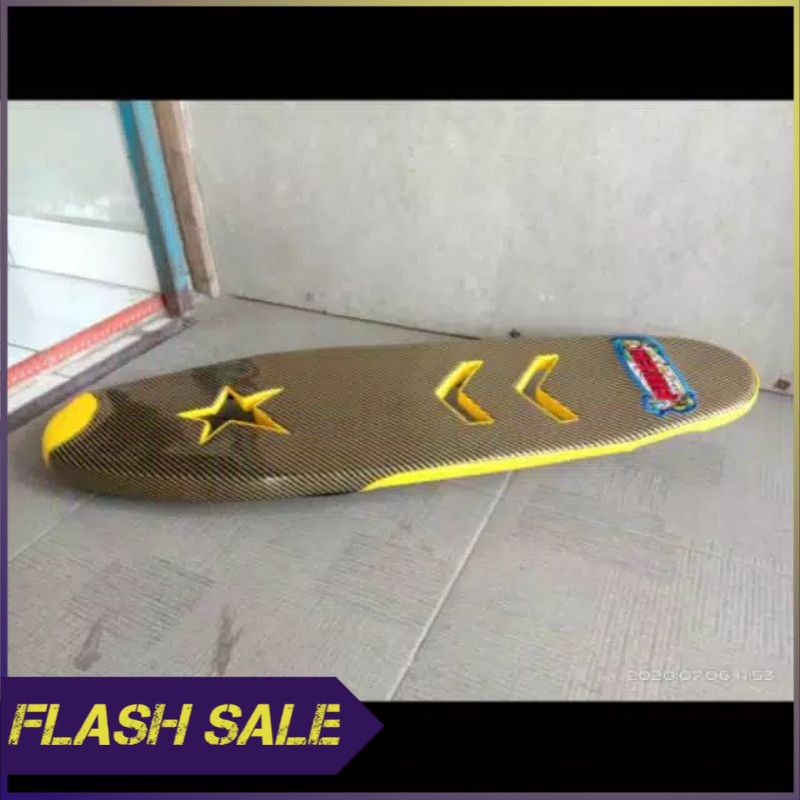 Jok motor pcx new karbon biker motif lobang bintang