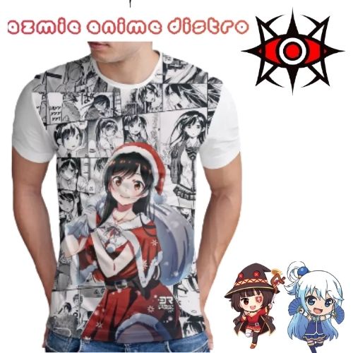 kaos Printing Anime Kanojo Okarishimasu Chizuru Mizuhara