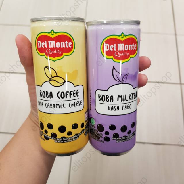 

DELMONTE BOBA TARO MILK TEA / CARAMEL CHESSE BOBA COFFEE