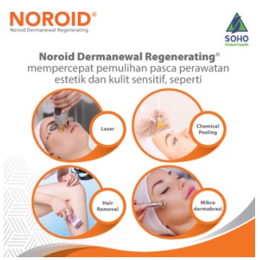 NOROID Dermanewal Regenerating Cream 50 ML - Krim Pemulihan Kulit Pasca Treatment Kecantikan Perawatan