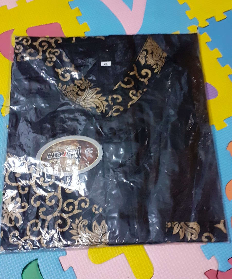 Kemeja Batik Kombinasi Bakung