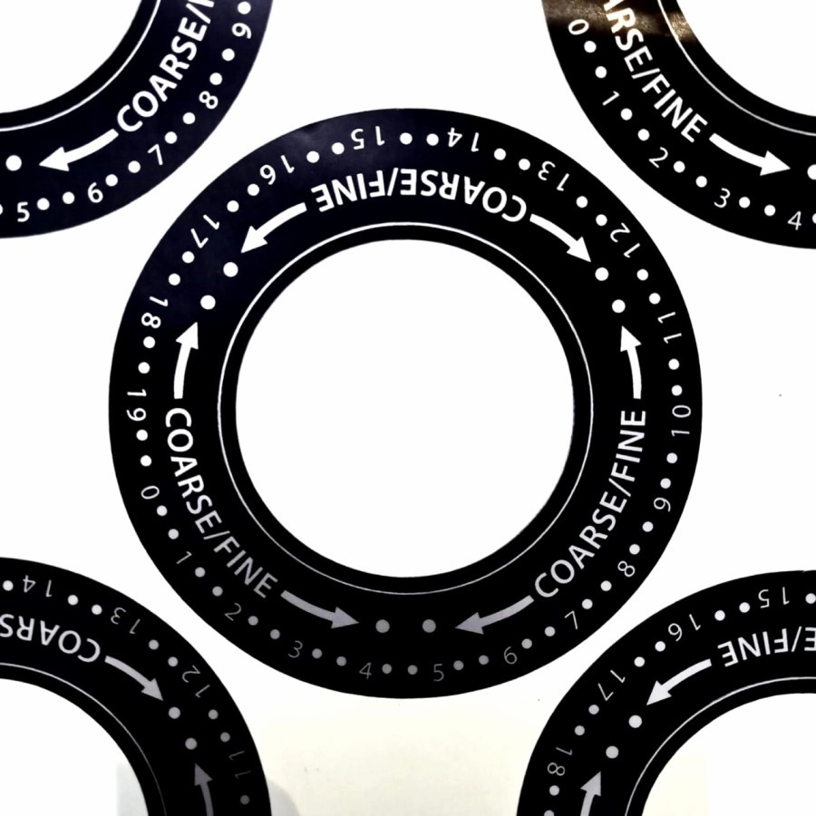 

Sticker Kalibrasi Skala Giling Grinder Espresso Latina Seri X60