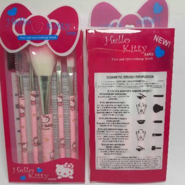 Kuas Makeup Set Hello Kitty Mika isi 5