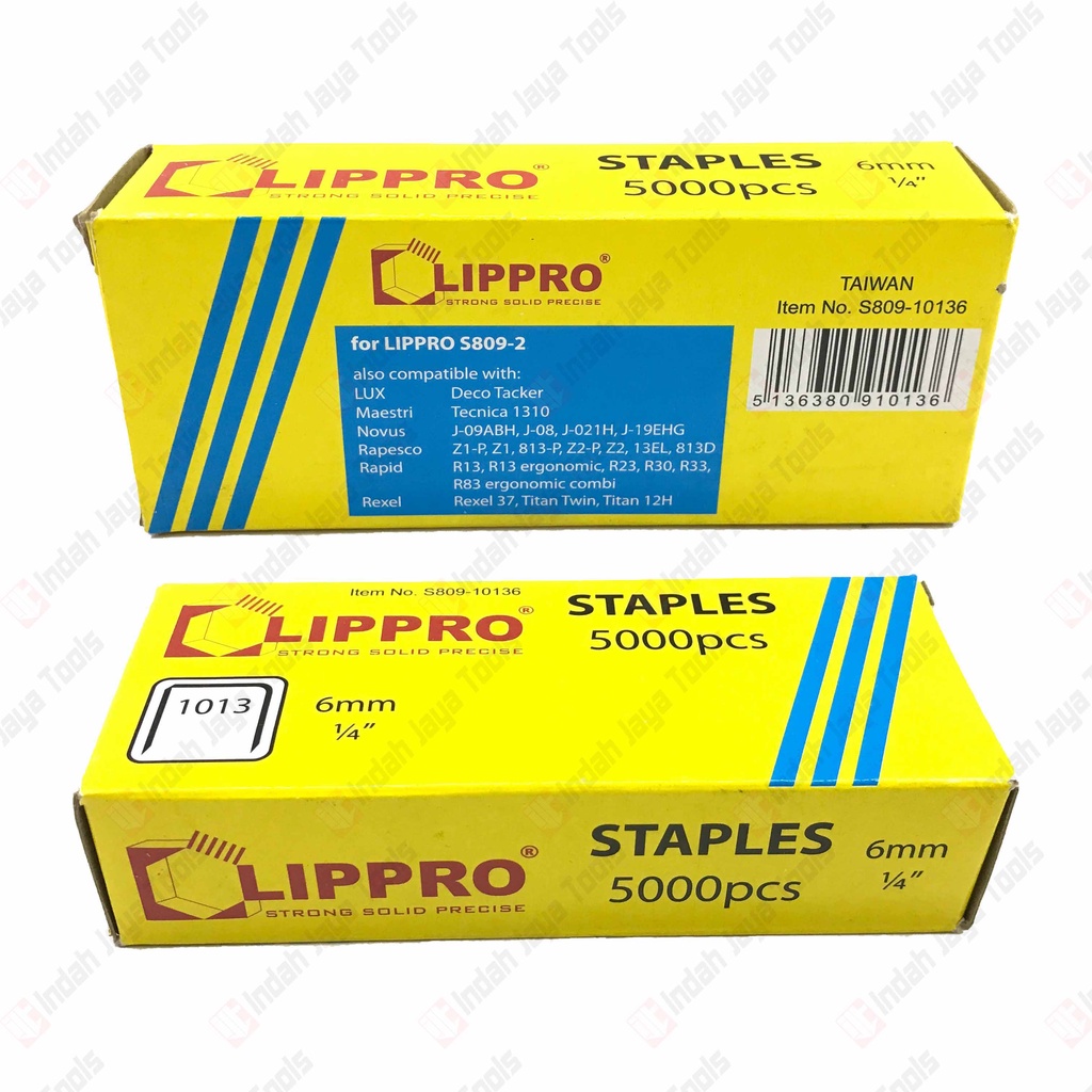 LIPPRO 1013 Isi Staples Tembak Jok 6 mm 5000 pcs Paku Tembak Stapler