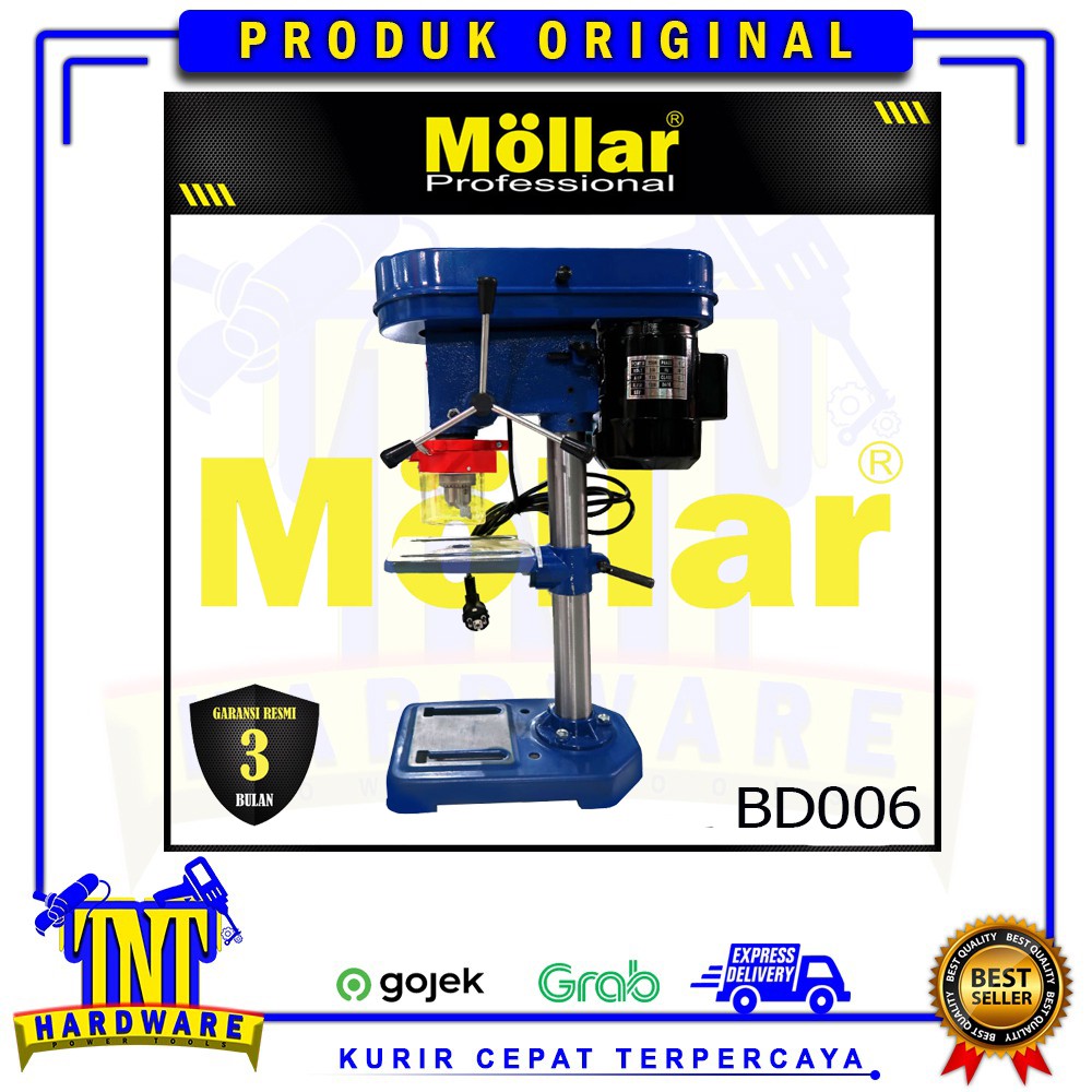 Jual MESIN BOR DUDUK MINI 6MM BENCH DRILL VARIABLE SPEED MOLLAR MLR