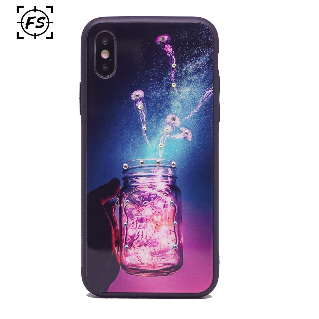 CaseSeller - HardCase FS Glass Case Swaloski OPPO  F1 / F7 / F9 / F11/Pro