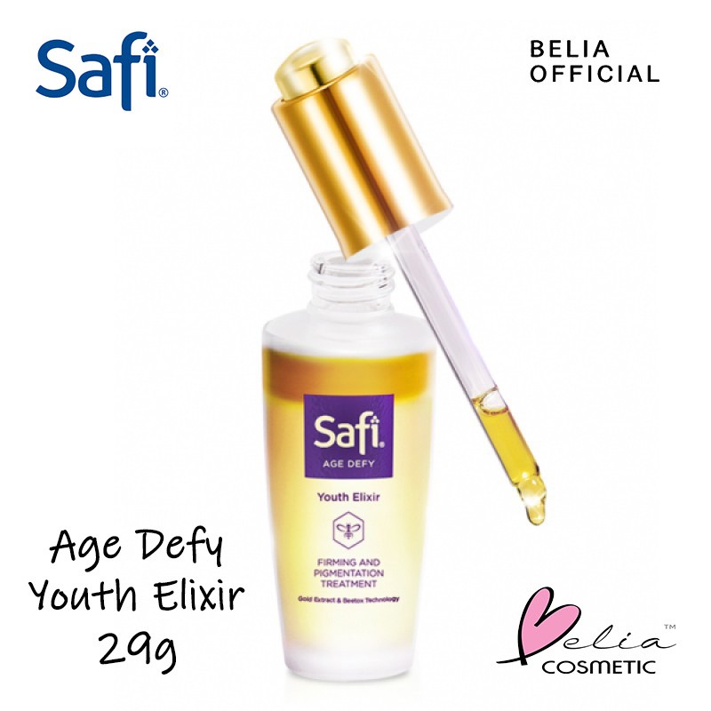 ❤ BELIA ❤ Safi Age Defy Youth Elixir 29g Gold Extract and Beetox Technology HALAL BPOM