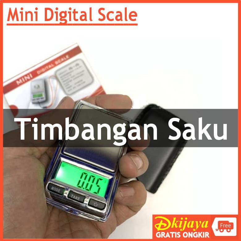 Timbangan Emas Kecil Saku Batu Akik Emas Pocket Scale 0.01 Gram 2 Decimal