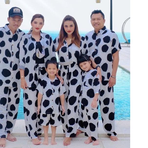❅ stelan Rayon premium Anang Ashanty Kemeja bisa couple family / piyama pajamas pasangan keluarga ♕