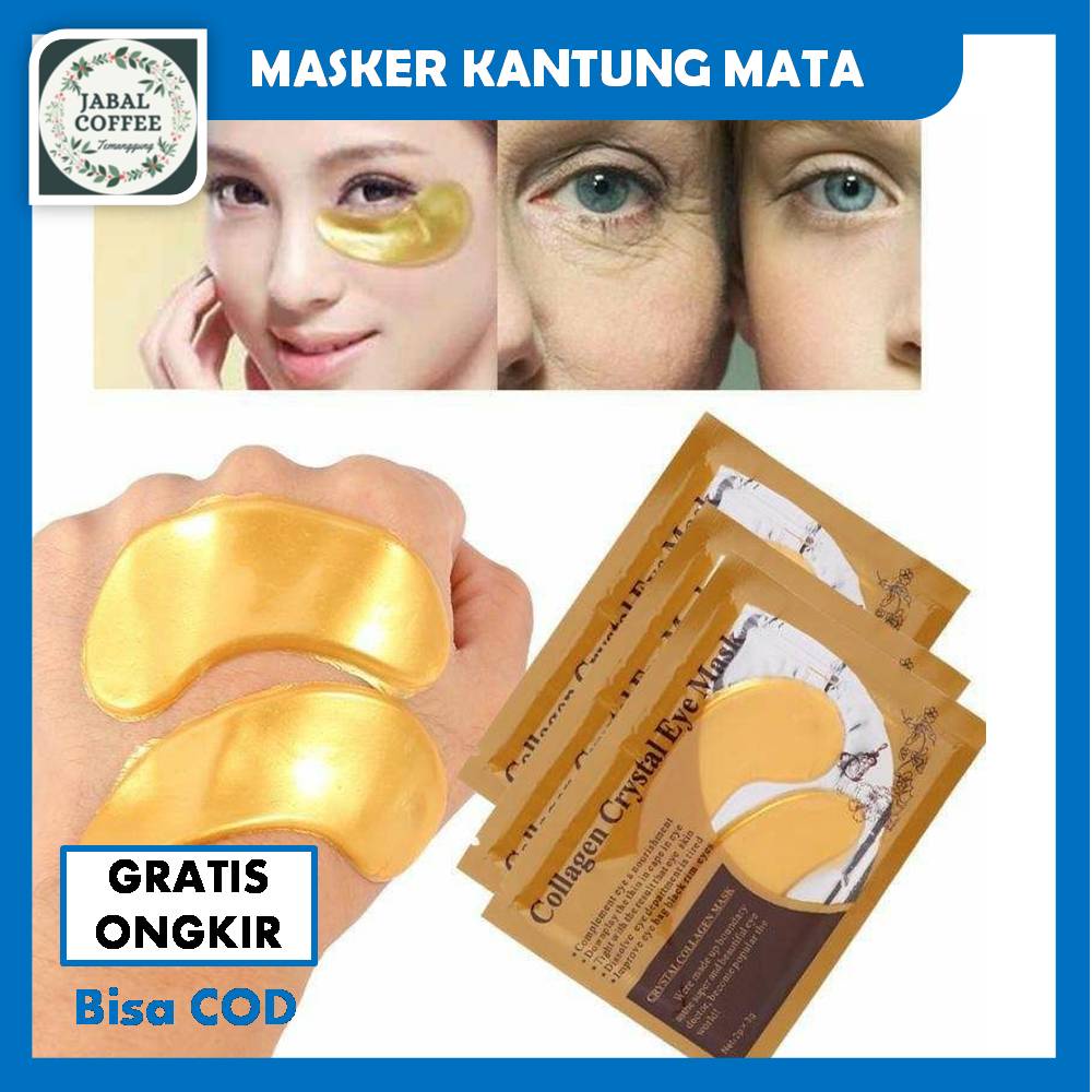 Masker Mata Emas / Eye Bag Mask Eyemasker / Masker Mata Collagen Crystal Gold / Gold Collagen J123